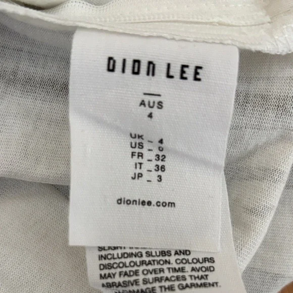 Dion Lee Black and White Long Sleeve Dress